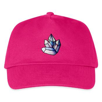 Prismatisches Kristallcluster - Kinder Basecap - Fuchsia - Vorne