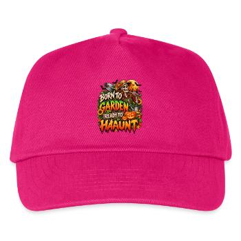Geboren zum Gärtnern, bereit zum Spuken - Kinder Basecap - Fuchsia - Vorne