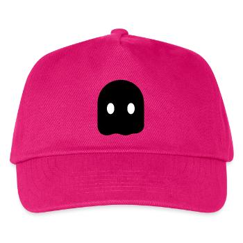 Minimal Ghost – Minimalistischer Geist Silhouette - Kinder Basecap - Fuchsia - Vorne