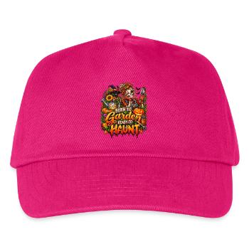 Geboren zum Gärtnern, bereit zu spuken - Kinder Basecap - Fuchsia - Vorne