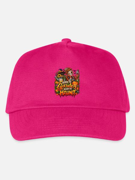 Geboren zum Gärtnern, bereit zu spuken - Kinder Basecap - Fuchsia
