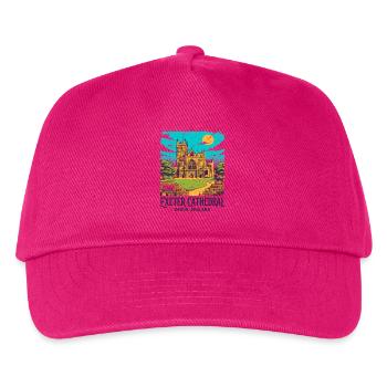 City Vintage Exeter Cathedral Devon England Sept - Kinder Basecap - Fuchsia - Vorne