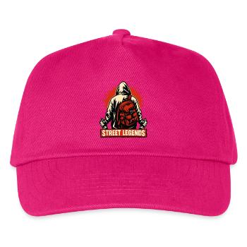 Street Legends Hoodie Motiv - Kinder Basecap - Fuchsia - Vorne