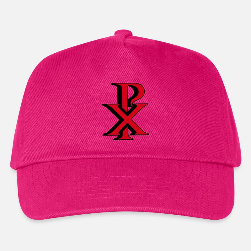 Christusmonogramm 3D - Kinder Basecap - Fuchsia