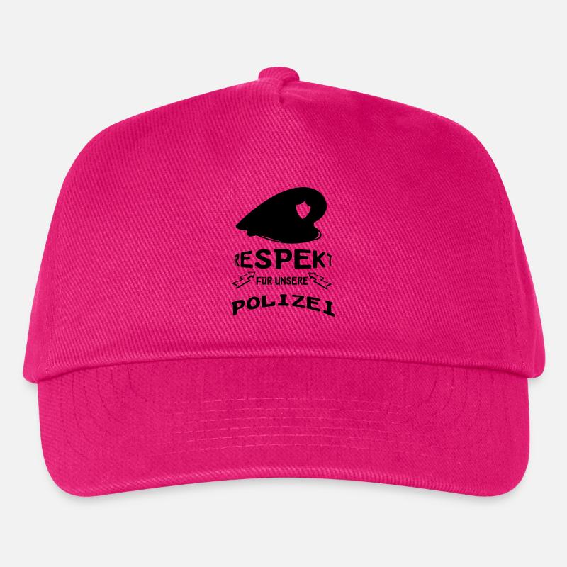 Polizei Respekt Geschenk - Kinder Basecap - Fuchsia