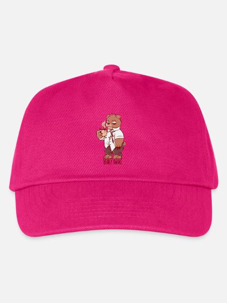 Bärlich wach - Kinder Basecap - Fuchsia