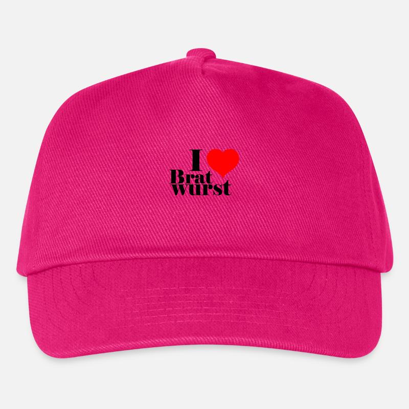 I love Bratwurst - Kinder Basecap - Fuchsia