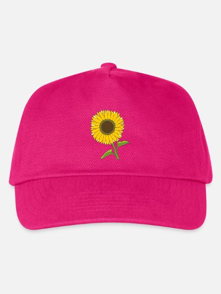 sonnenblume - Kinder Basecap - Fuchsia