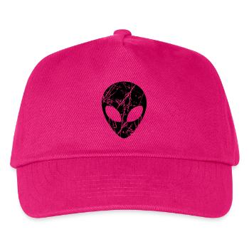 Risse Kopf Alien - Kinder Basecap - Fuchsia - Vorne