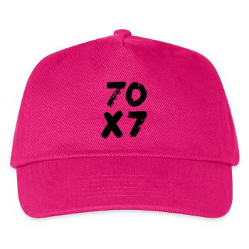 70x7: Pardon infini - Evangile de Matthieu - Casquette de baseball Enfant - fuchsia - Devant