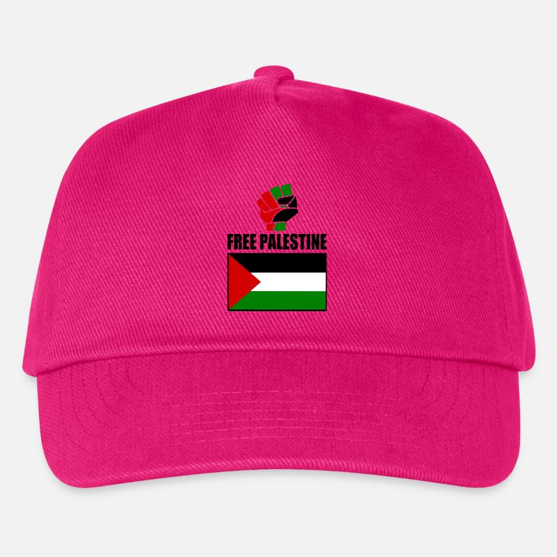 Free palestine - Kinder Basecap - Fuchsia