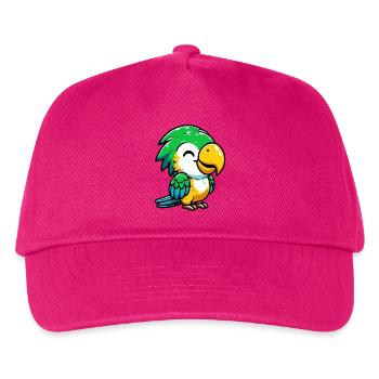 Papagei - Kinder Basecap - Fuchsia - Vorne