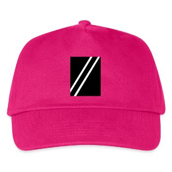 Stripes black - Kids’ Baseball Cap - fuchsia - Front