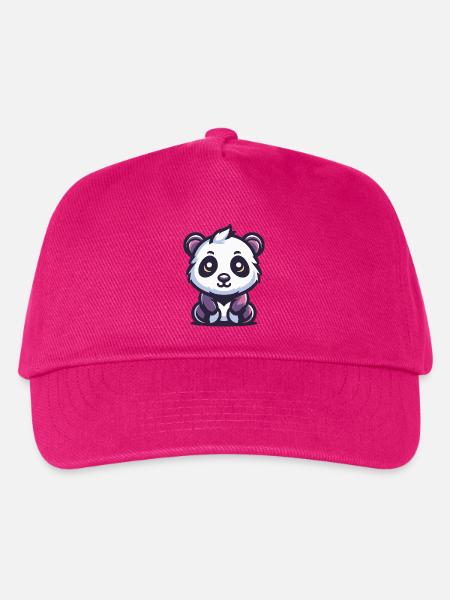Süßer Panda - Kinder Basecap - Fuchsia