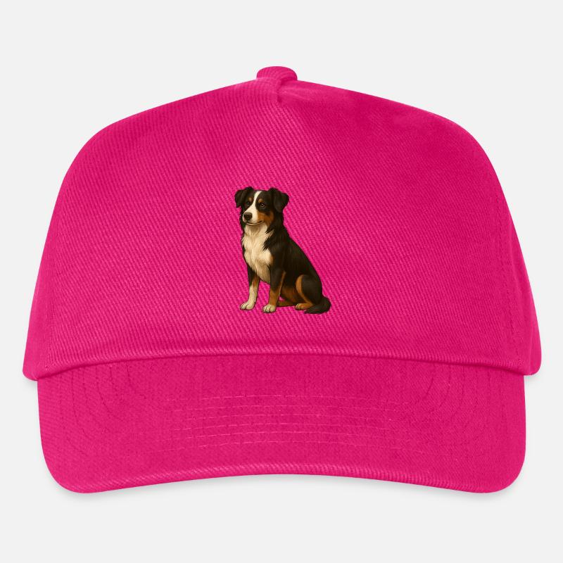 Border Collie - Kinder Basecap - Fuchsia