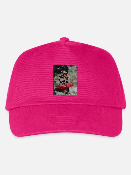 Punktiertes Schmetterlings-Mosaik - Kinder Basecap - Fuchsia