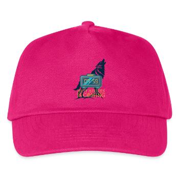 eight o'clock is coming - Kids’ Baseball Cap - fuchsia - Front