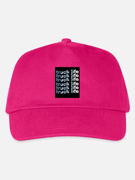 Lkw-Lebensdauer-Rastergradient - Kinder Basecap - Fuchsia