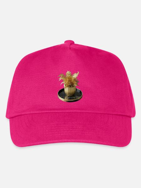 Moderne Kunst Goldfarn - Kinder Basecap - Fuchsia