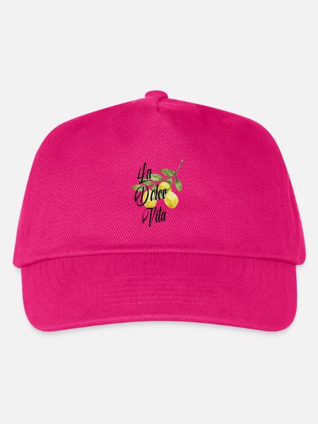 La Dolce Vita Zitronen - Kinder Basecap - Fuchsia