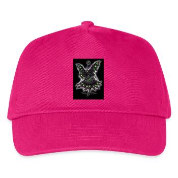 Nekro-Motten-Motte - Kinder Basecap - Fuchsia - Vorne