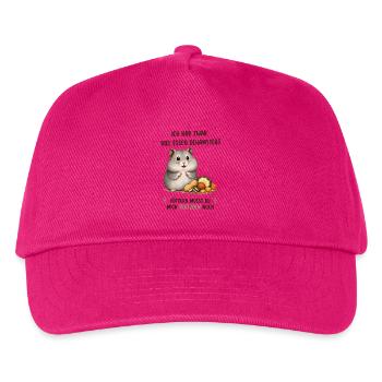 Hamster Hunger: Viel Essen, Noch Mehr Futter - Kinder Basecap - Fuchsia - Vorne
