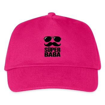 Süper Baba Babaları günü hediyesi Vatertag  - Kinder Basecap - Fuchsia - Vorne