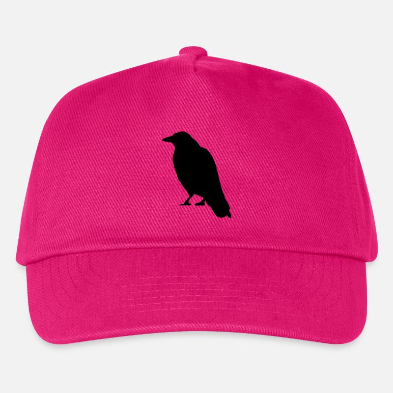 Black Crow Vogel - Kinder Basecap - Fuchsia
