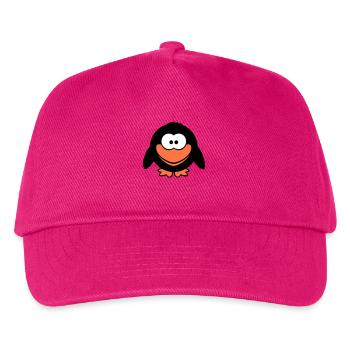 Raven Comic Bird Stands Peeps Funny Cartoon Humor - Kids’ Baseball Cap - fuchsia - Front