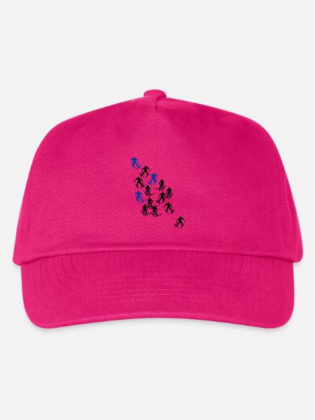 Ski Langlauf Skiläufer - Kinder Basecap - Fuchsia