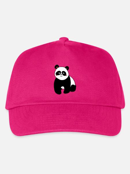 Niedlicher Kawaii Chibi Panda - Kinder Basecap - Fuchsia