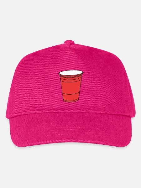 Roter College Becher - Kinder Basecap - Fuchsia
