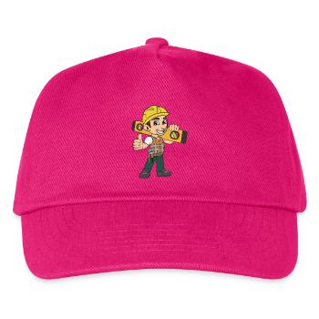 Maurer Handwerker - Kinder Basecap - Fuchsia - Vorne