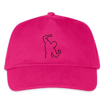 Bodybuilding - Kinder Basecap - Fuchsia - Vorne
