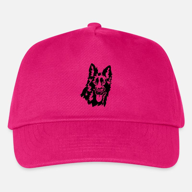 Deutscher Schäferhund Kopf - Kinder Basecap - Fuchsia