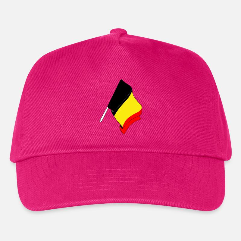 Flagge von Belgien - Kinder Basecap - Fuchsia