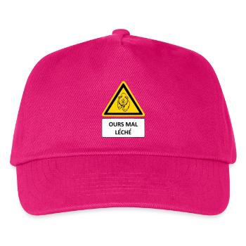 Ours mal léché - Casquette de baseball Enfant - fuchsia - Devant
