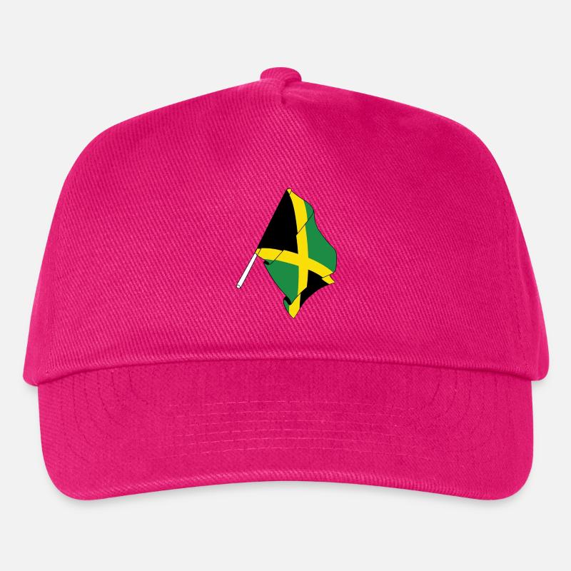 Flagge Jamaika - Kinder Basecap - Fuchsia