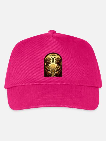 Zwillingszeichen Ornament - Sternzeichen Zwilling - Kinder Basecap - Fuchsia