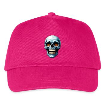 Halloween Skull - Kinder Basecap - Fuchsia - Vorne
