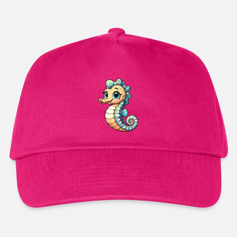 Mädchen Seepferdchen - Kinder Basecap - Fuchsia