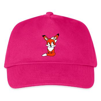 Fox Female Girl Pretty Bow Woman Beautiful - Kids’ Baseball Cap - fuchsia - Front