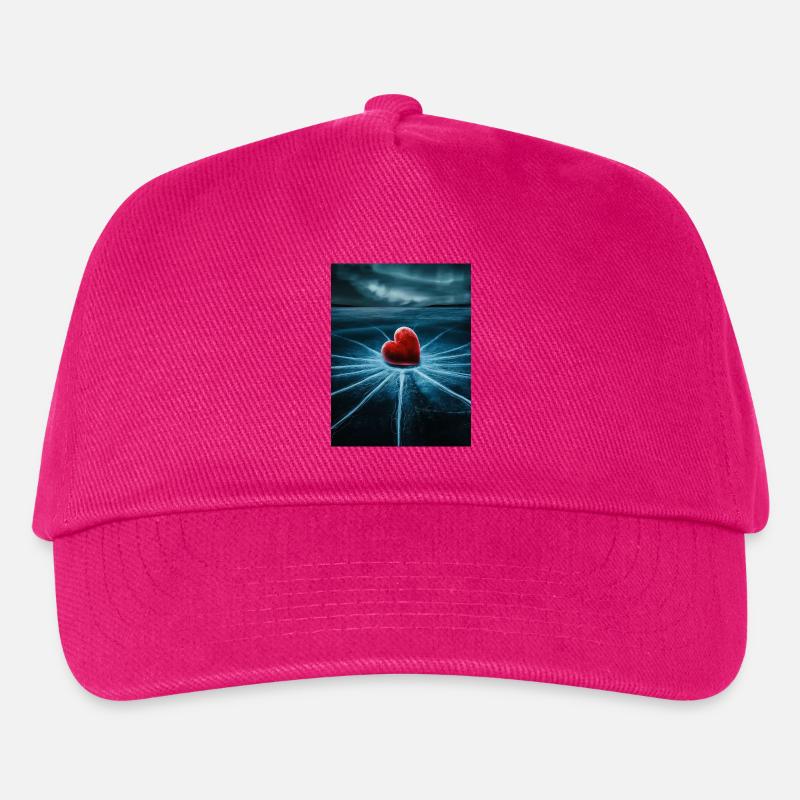 Herz auf zerbrochem Eis - Kinder Basecap - Fuchsia