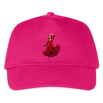 Mona Lisa (La Joconde) flamenco - Kids’ Baseball Cap - fuchsia - Front