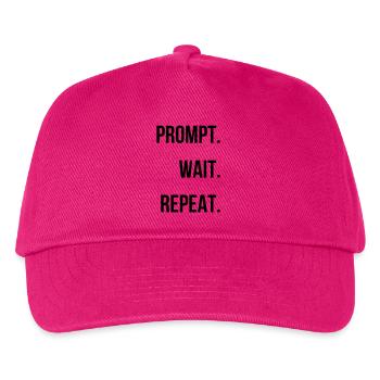 Prompt. Attendre. Répéter. - Casquette de baseball Enfant - fuchsia - Devant