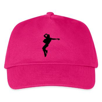 B-Girl Silhouette – Breakdance Style - Kinder Basecap - Fuchsia - Vorne