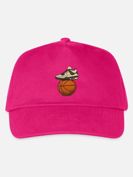 Sneaker über Basketball Street Art - Kinder Basecap - Fuchsia