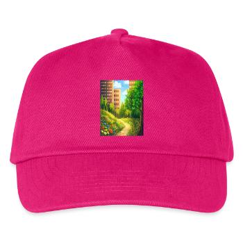 Urban Floral Trail - Kids’ Baseball Cap - fuchsia - Front
