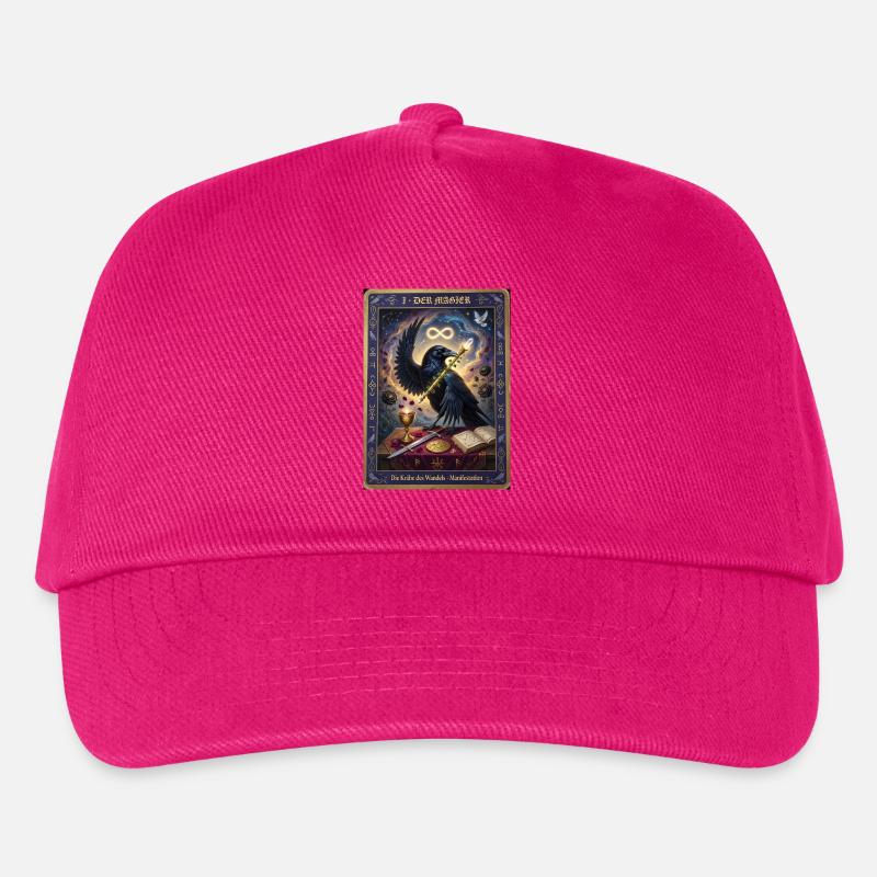 Krähe, der Magier - Kinder Basecap - Fuchsia