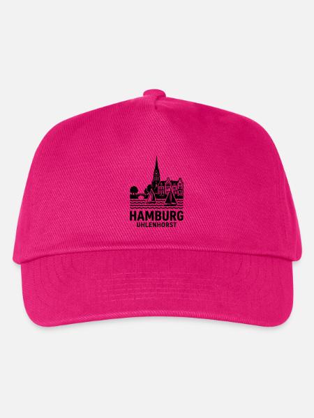 Hamburg Uhlenhorst Silhouette Alster - Kinder Basecap - Fuchsia